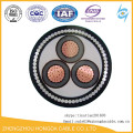 33KV 3 Core 185mm2 PE / PVC / SWA / XLPE cable de cobre subterráneo